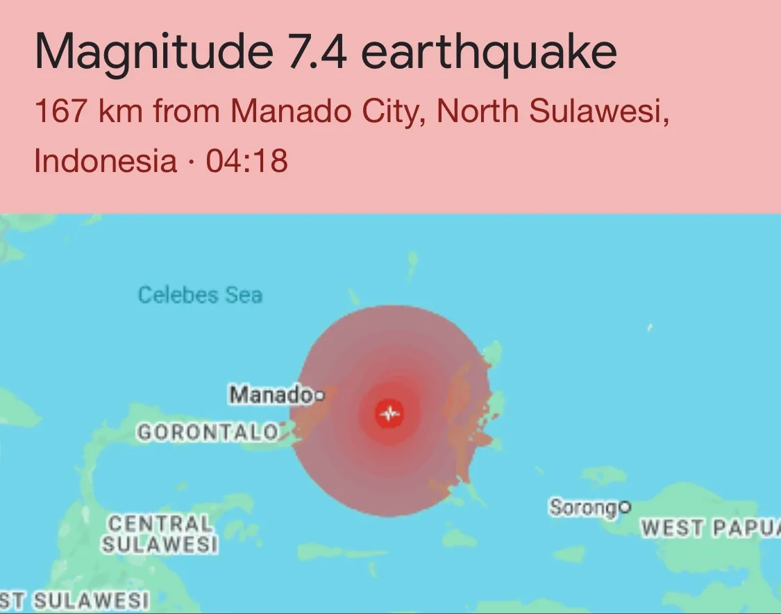 இந்தோனேசியாவில் சக்திவாய்ந்த நிலநடுக்கம்: இலங்கைக்கு சுனாமி அச்சுறுத்தல் இல்லை என அறிவிப்பு!